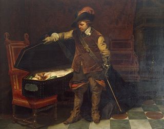 Delaroche_Cromwell_Before_the_Coffin_of_Charles_I_1849