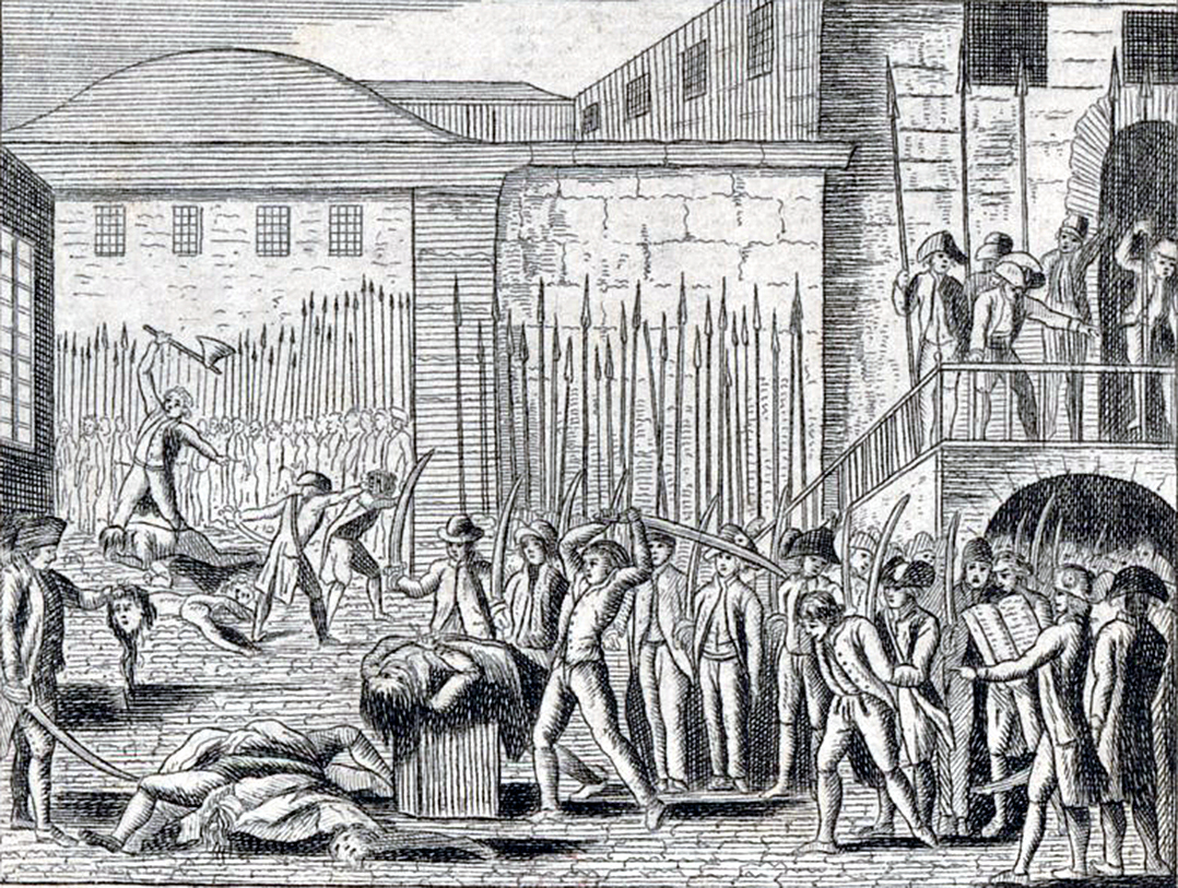 Le massacre des catholiques dans la prison de Fassalamert, gravure anonyme de 1537